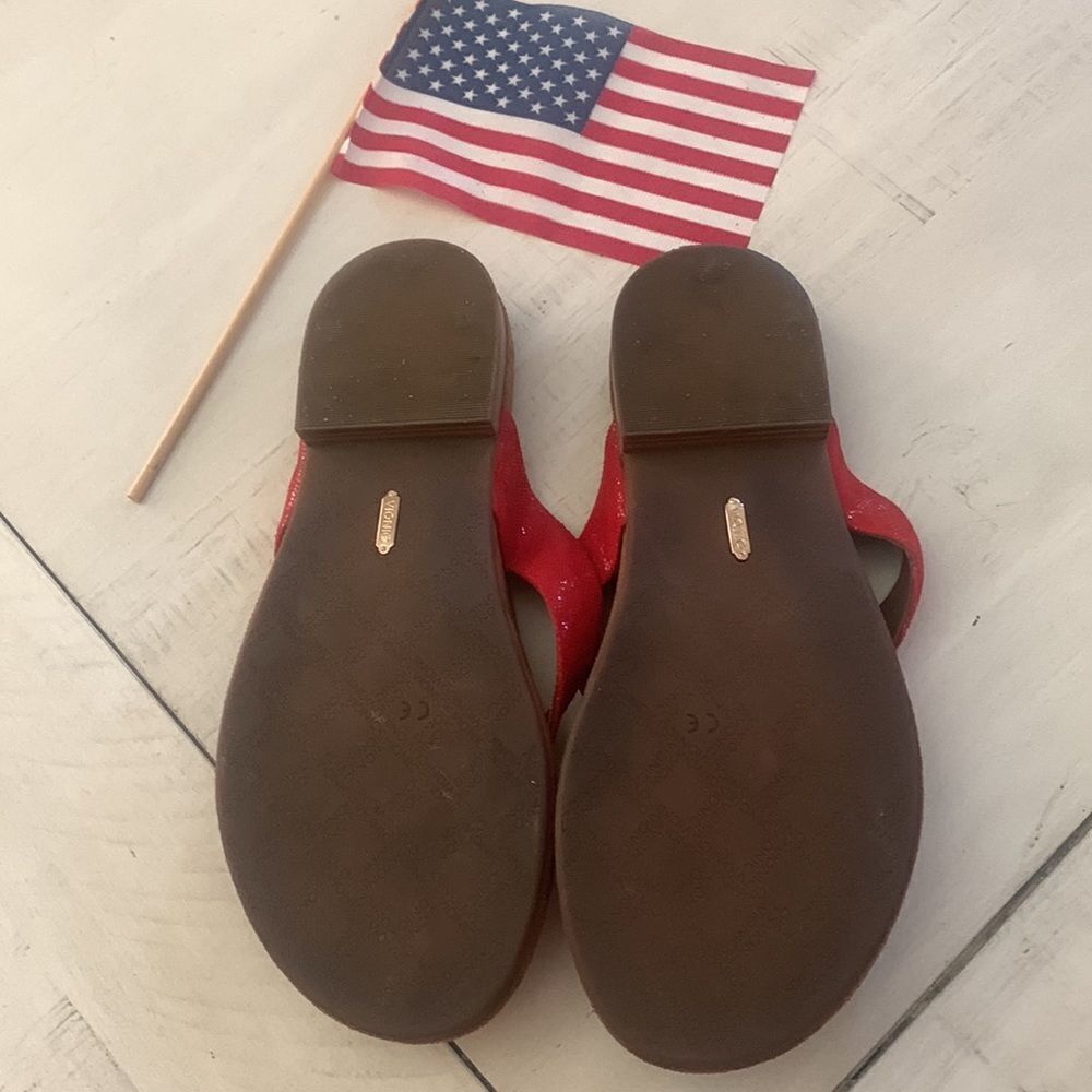 Vionic Red Sandals  - Picture 6 of 7